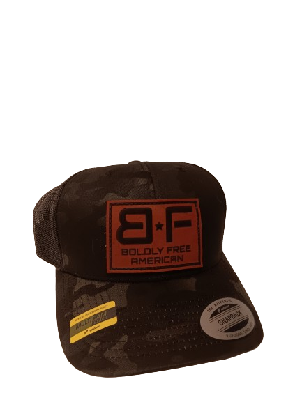 100% USA Leather Patriot Hat