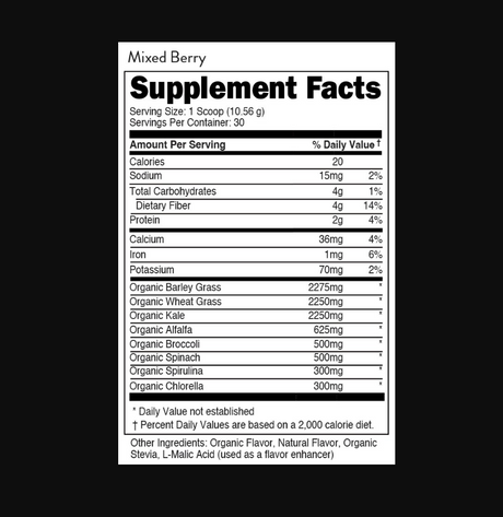 Bucked Up Organic Greens