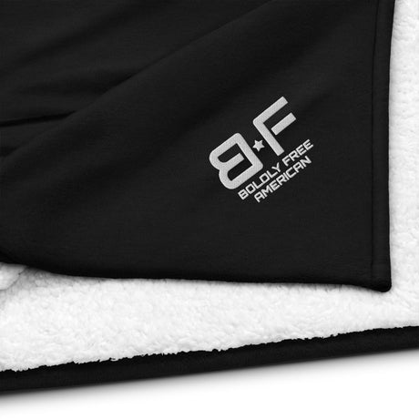 Boldly Free American Sherpa Blanket — a meaningful gift for veterans who served our country
