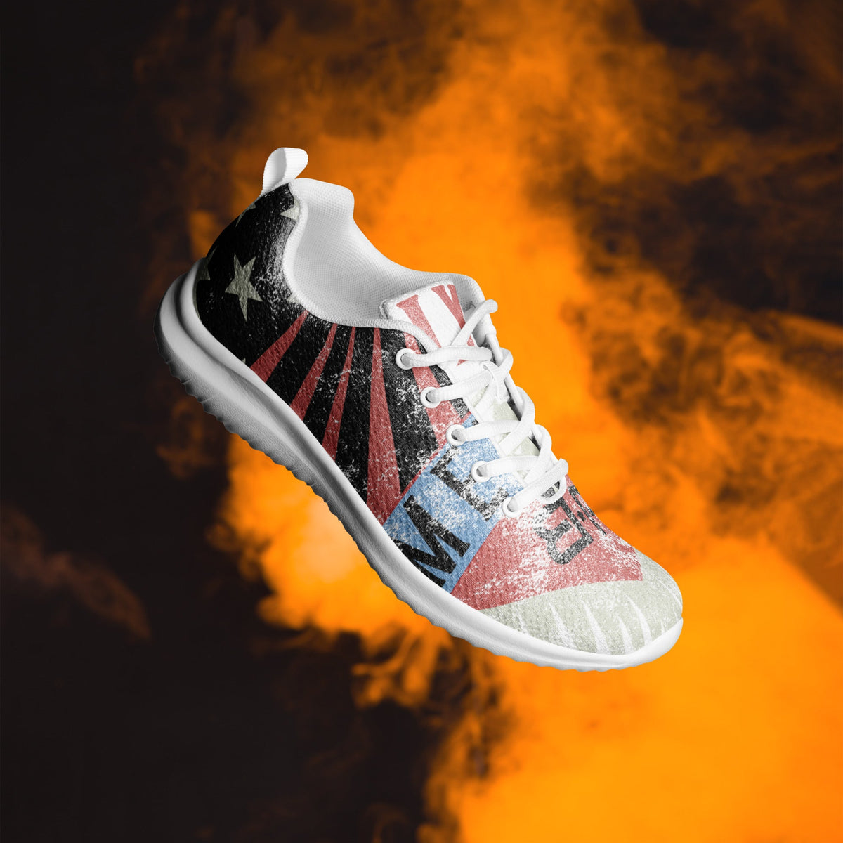 Boldly Free American patriot sneakers and workout gear for Americans who treat fitness as a responsibility, not a hobby