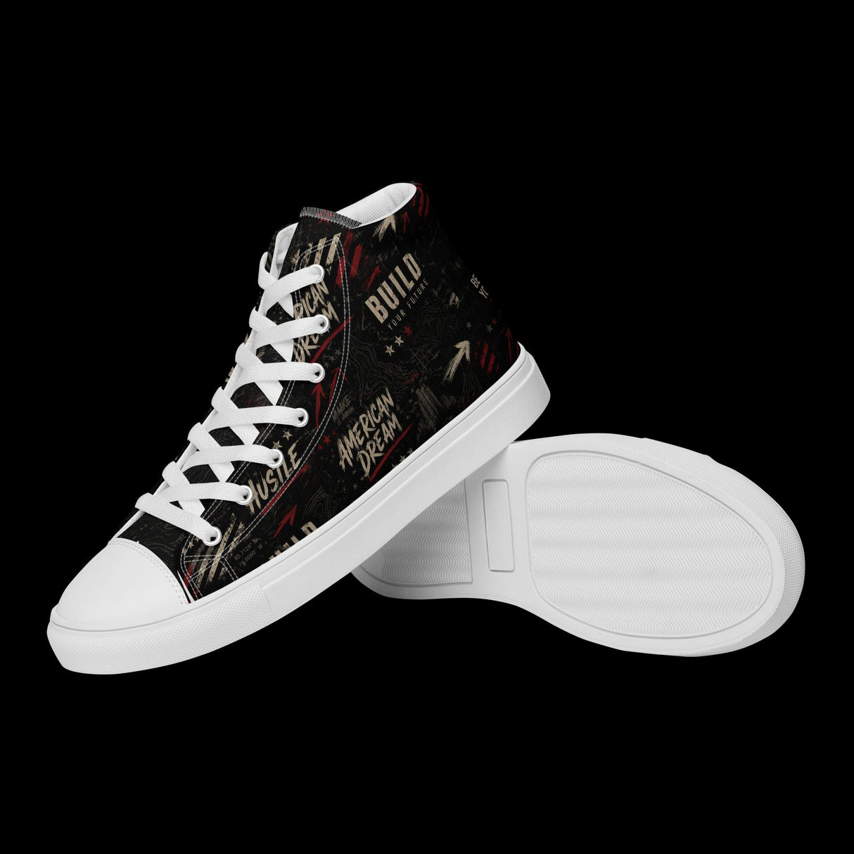Boldly Free American Dream Builder High-Tops — left side view