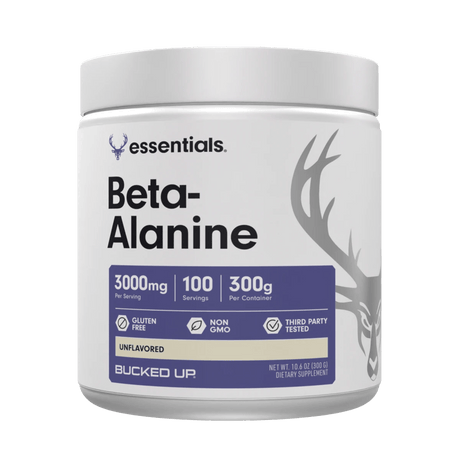 Bucked Up RAW Beta-Alanine — Boldly Free American unflavored endurance supplement tub