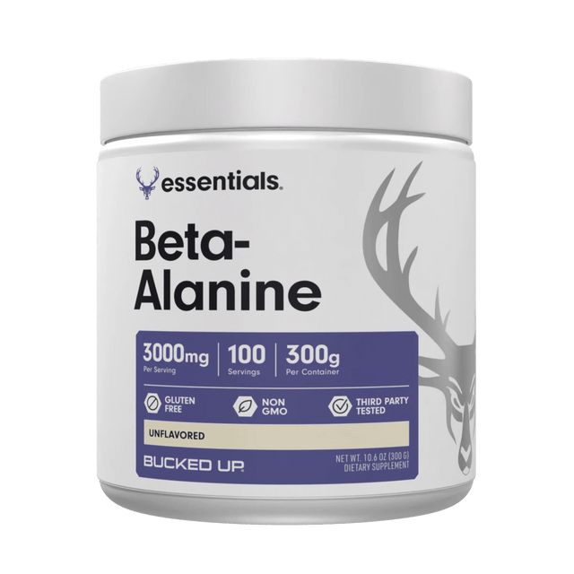 Bucked Up RAW Beta-Alanine — Boldly Free American unflavored endurance supplement tub