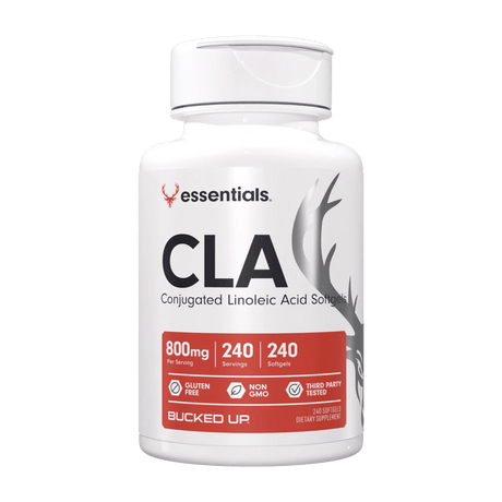 Bucked Up RAW CLA — Boldly Free American fat loss support softgel bottle