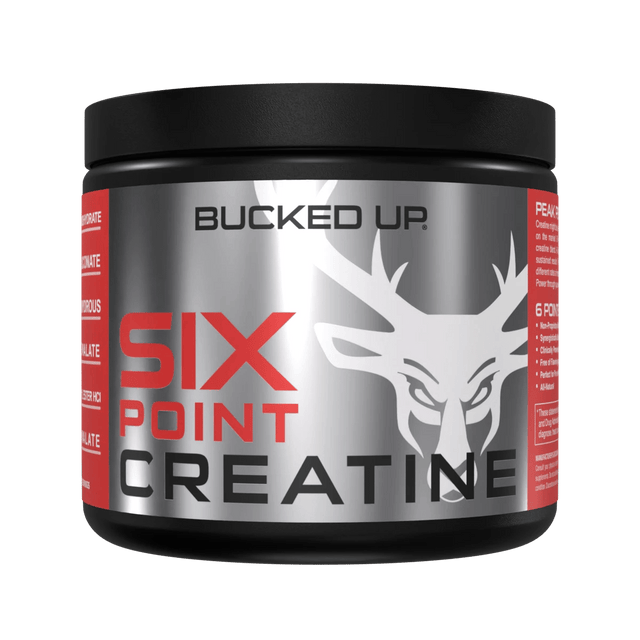 6 Point Creatine — Boldly Free American six-source creatine blend tub front label