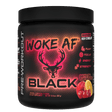 Bucked Up WOKE AF Black Pre-Workout Sets on the Beach — Boldly Free American high stimulant pre-workout tub