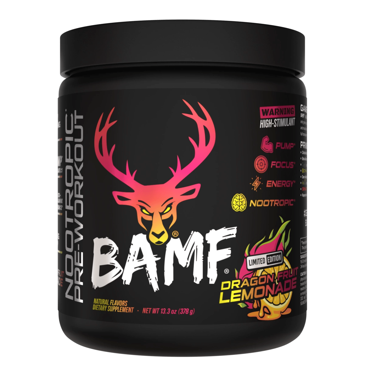 BAMF Limited Edition Pre-Workout – Dragon Fruit Lemonade