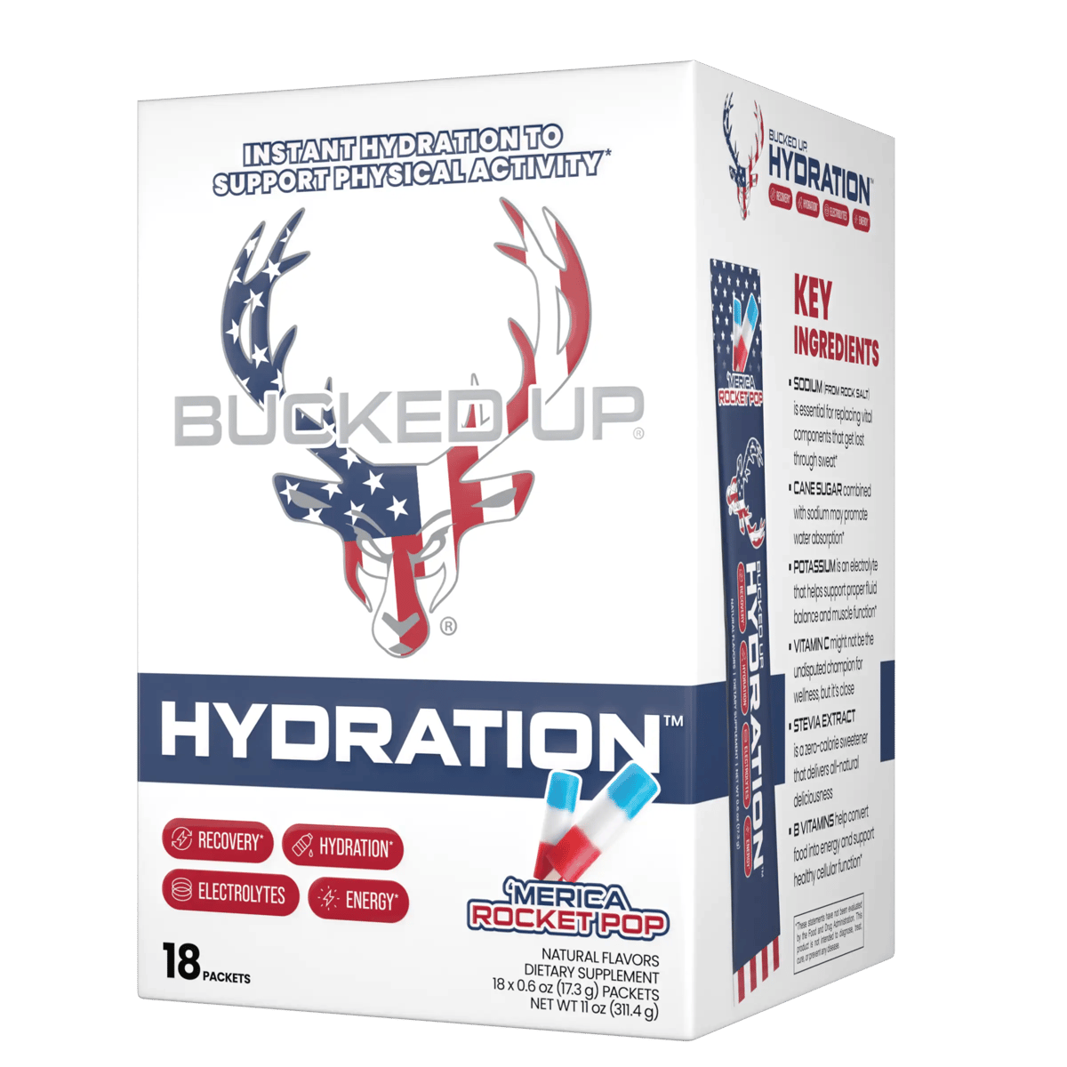 Bucked Up Hydration – Rocket Pop 18 Count